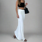 Satin Fishtail Skirt