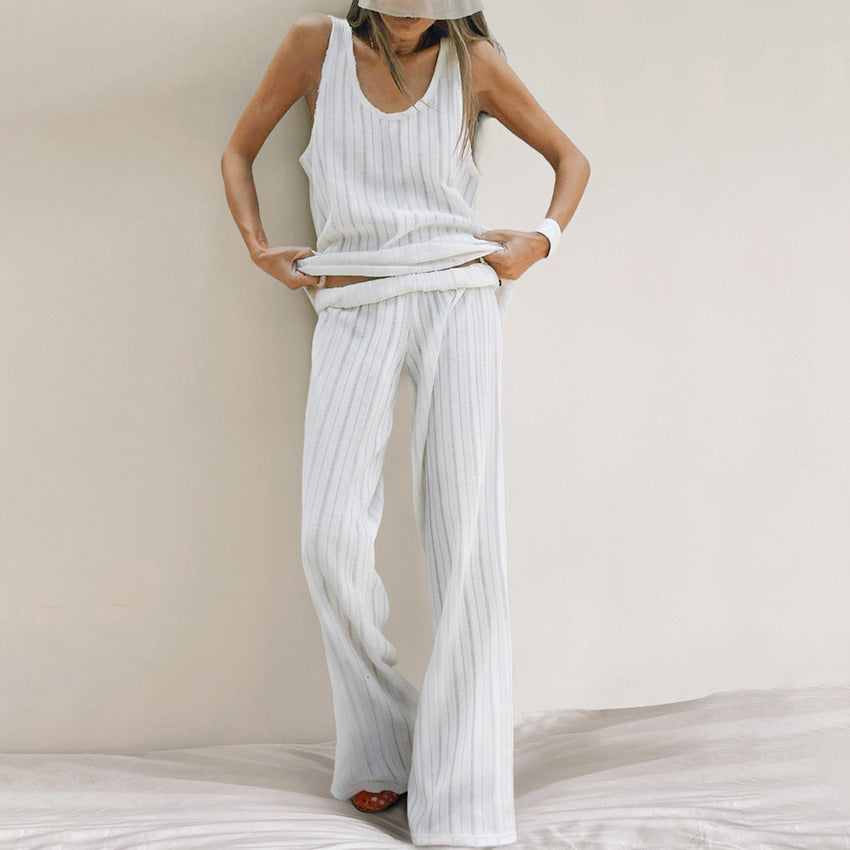 Stripe Knitted Pajamas