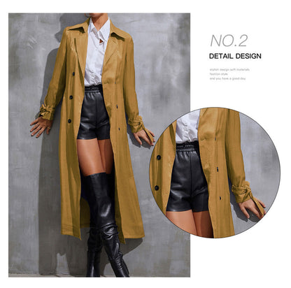 Thin Niche Celebrity Trench Coat