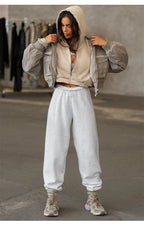 Distressed Frayed Cropped Hooded Coat