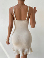 Knitted Spaghetti Strapped Dress