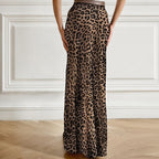 Retro Leopard Print Chiffon Fishtail Skirt