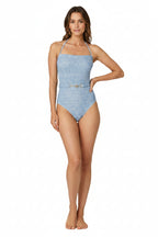 Kay Lux Denim Printing One Piece Swimsuit
