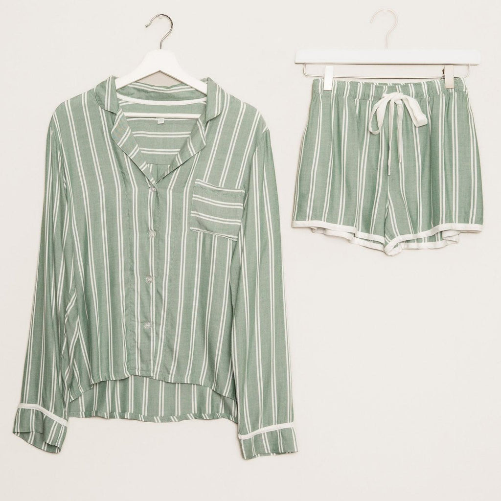 Green Loungewear Pajamas Set