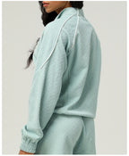 Luxe Chevron Zip Jacket