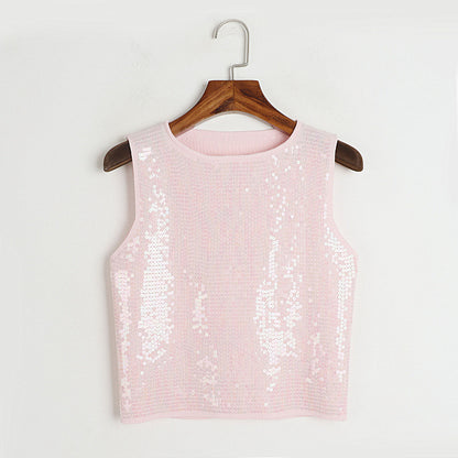 Sequined Knitted Camisole