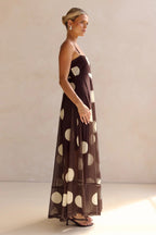 Summer Sheer Polka Dot Print Cami Dress
