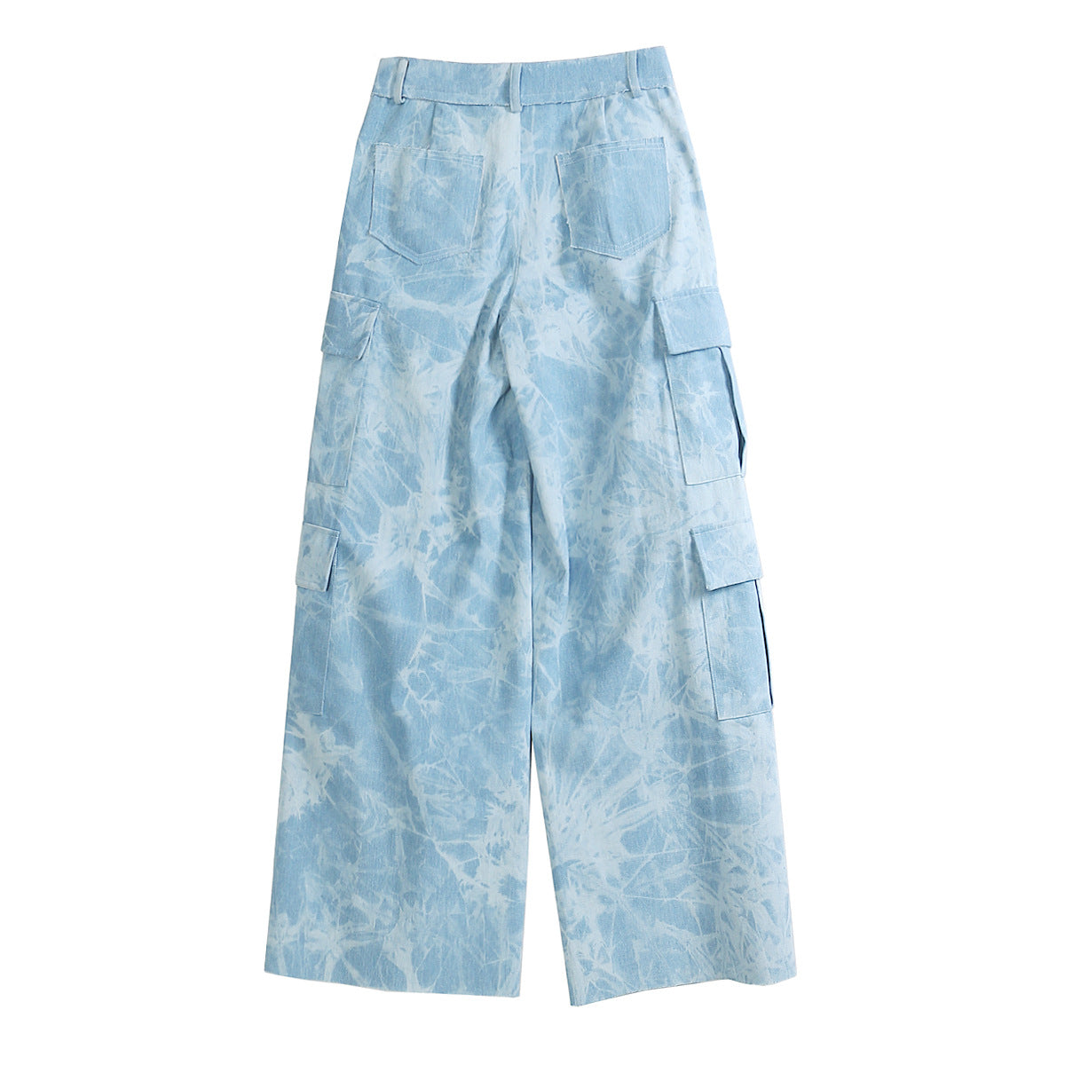 Denim Tie Dyed Printed Tooling Jeans Pants