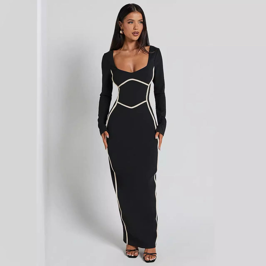 Knitted Backless Pencil Dress