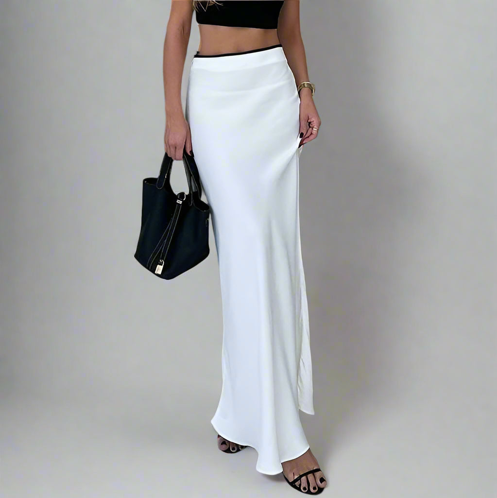 Satin Fishtail Skirt