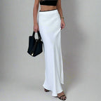 Satin Fishtail Skirt