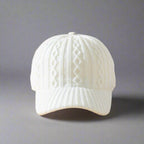 Knitted Wool Peaked Cap