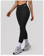 Polka Dot H-Back Sports Bra & Legging Set