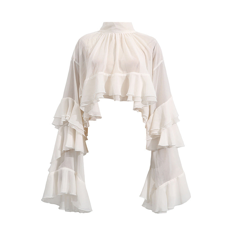 Elegant Sheer Sleeve Top