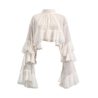 Elegant Sheer Sleeve Top