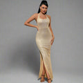 Evening Maxi Sequin Rhinestone Dress