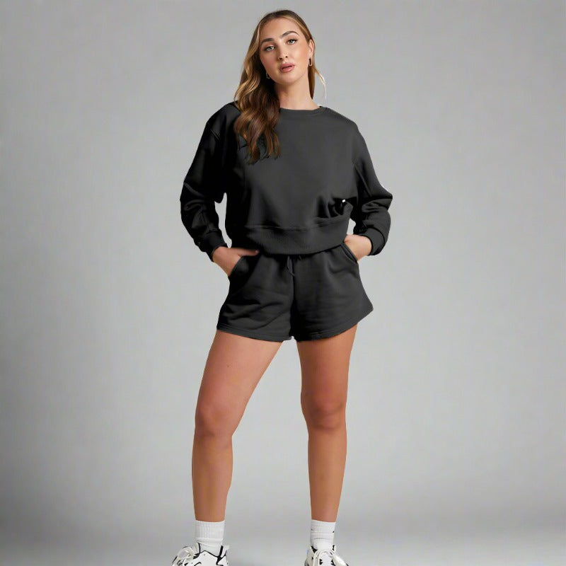 Solid Casual Sweat Set