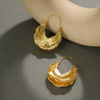 Retro Drop-shaped Metal Pendant Earrings