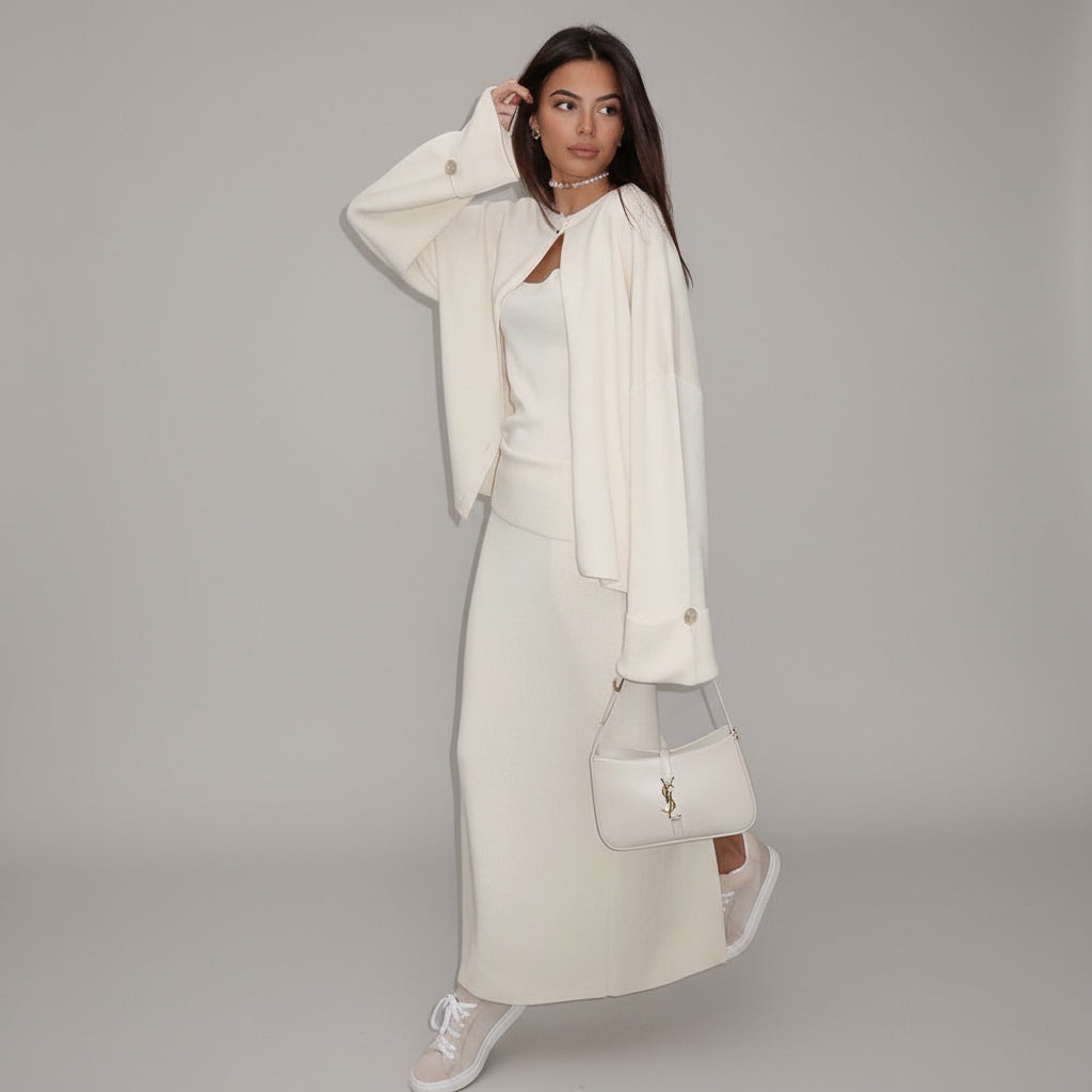 Creamy Three Piece Set