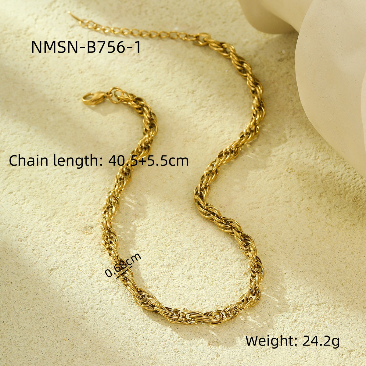 All Match Stainless Steel Twist Necklace