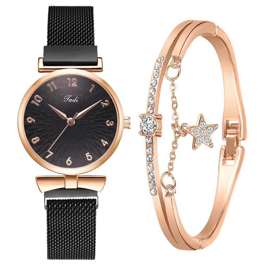 Ladies Bracelet Quartz Watch Set
