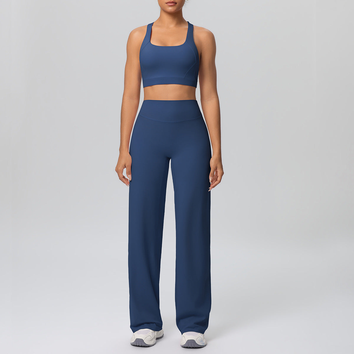 Cross Strap Bra & Straight Leg Active Pants