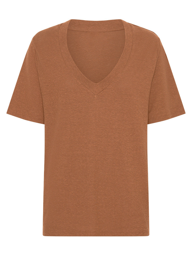Deep V Plunge T Shirt
