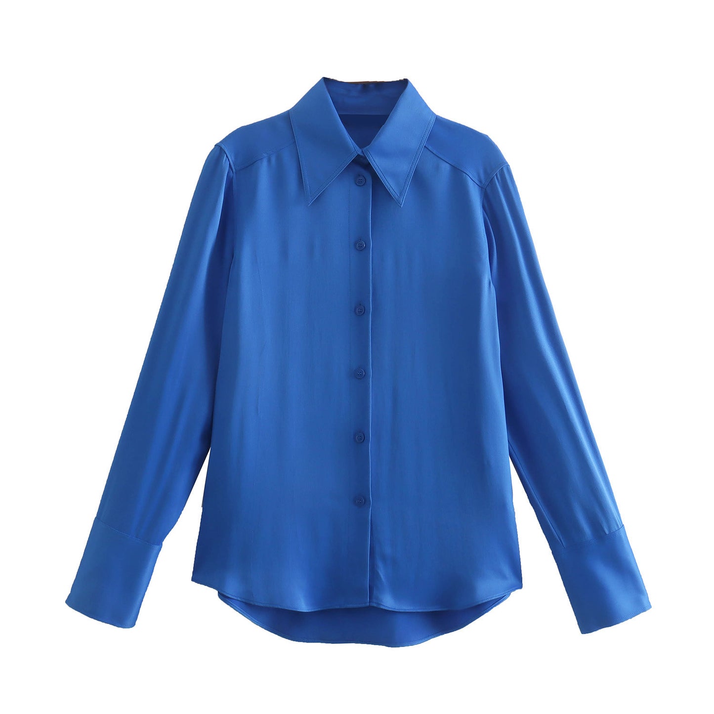 Loose Silk Satin Shirt