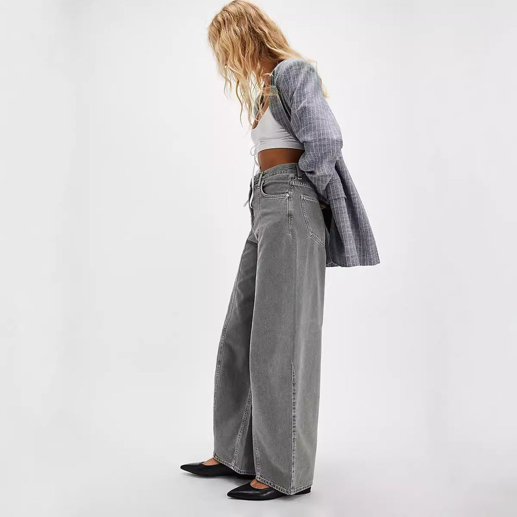 Loose Straight Jeans Pants