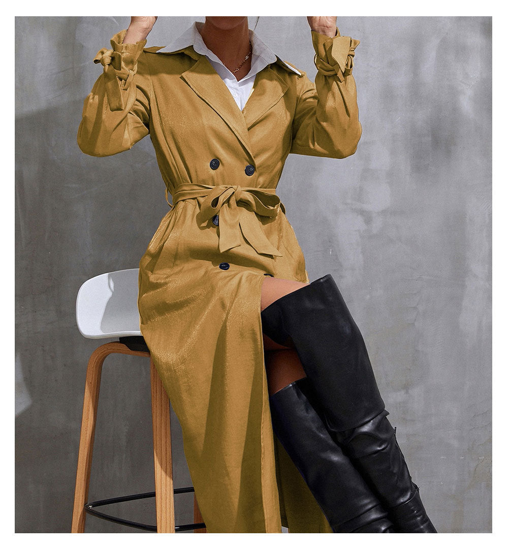 Thin Niche Celebrity Trench Coat