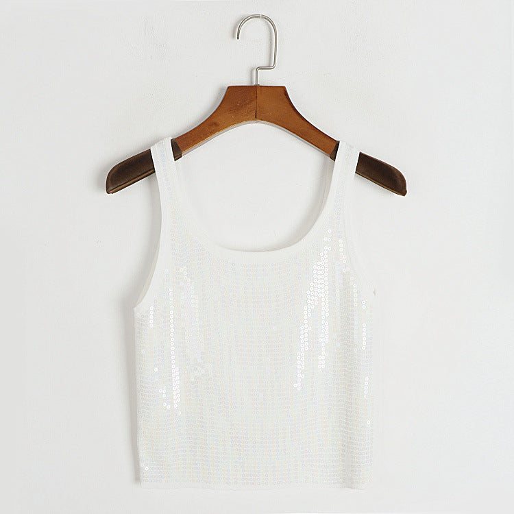 Sequined Knitted Camisole