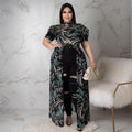 Curve Floral Sheer Dress Top