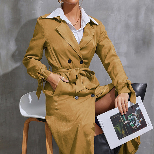 Thin Niche Celebrity Trench Coat