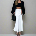 Satin Fishtail Skirt