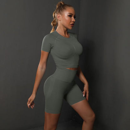 Summer Seamless Two Piece Active Set