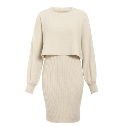 Two Piece Knitted Dress Set