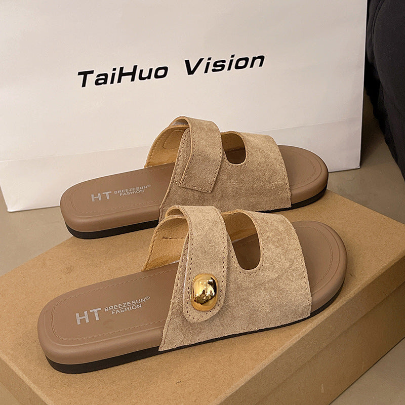 French Birkenstock Style Slippers