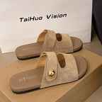 French Birkenstock Style Slippers