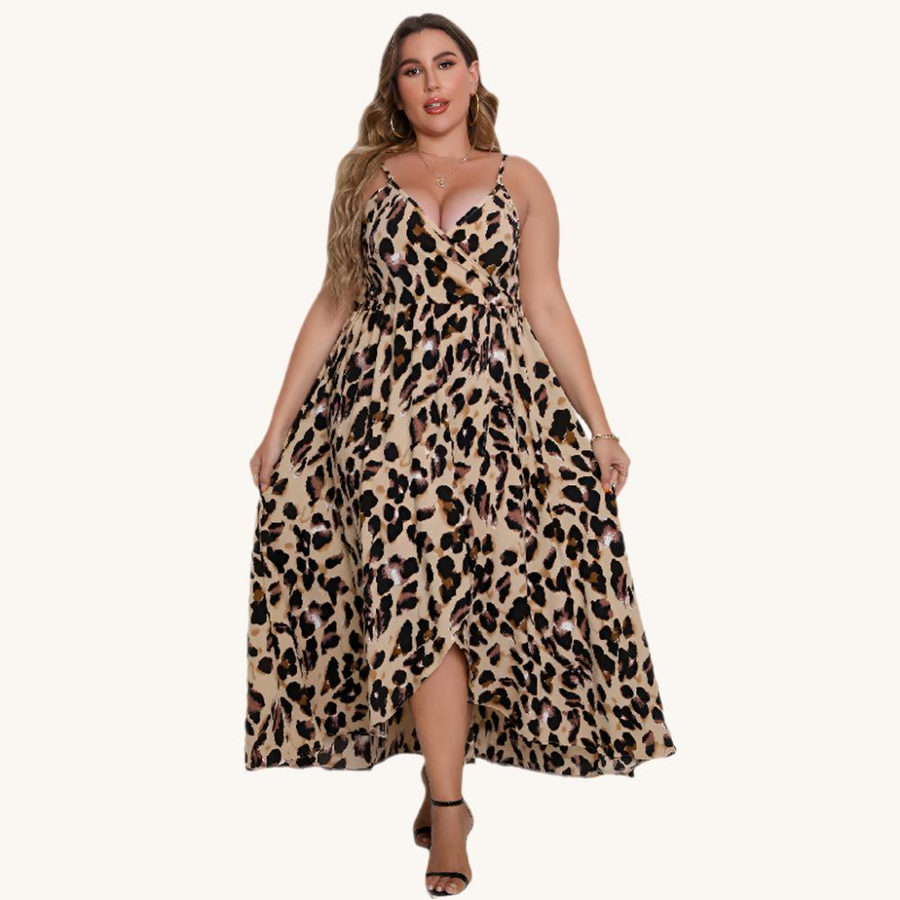 Curve Women Leopard Print Dress