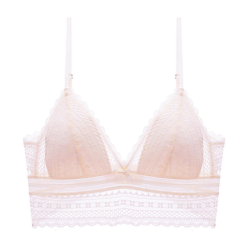 Lace Ultra Thin Wireless Triangle Bra