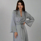 Casual Two Piece Nightgown Loungewear Set