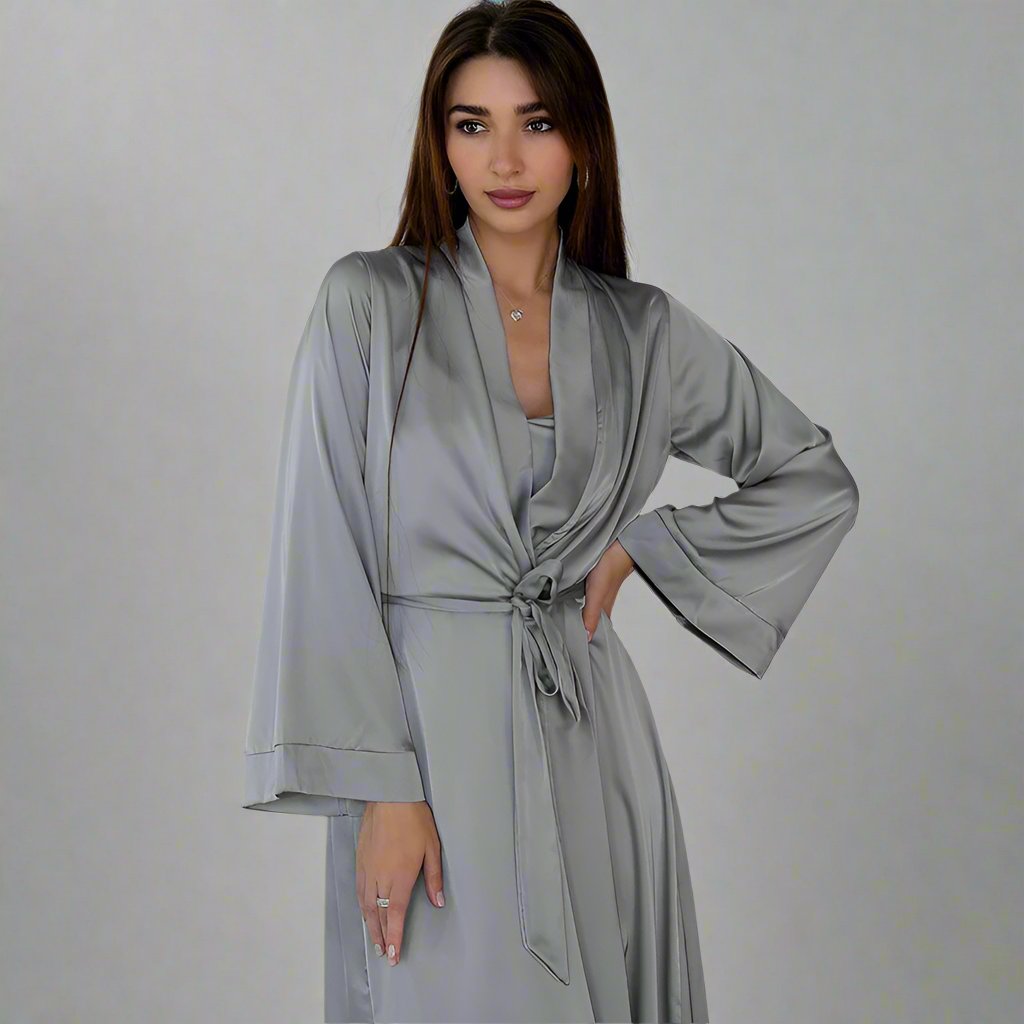 Casual Two Piece Nightgown Loungewear Set