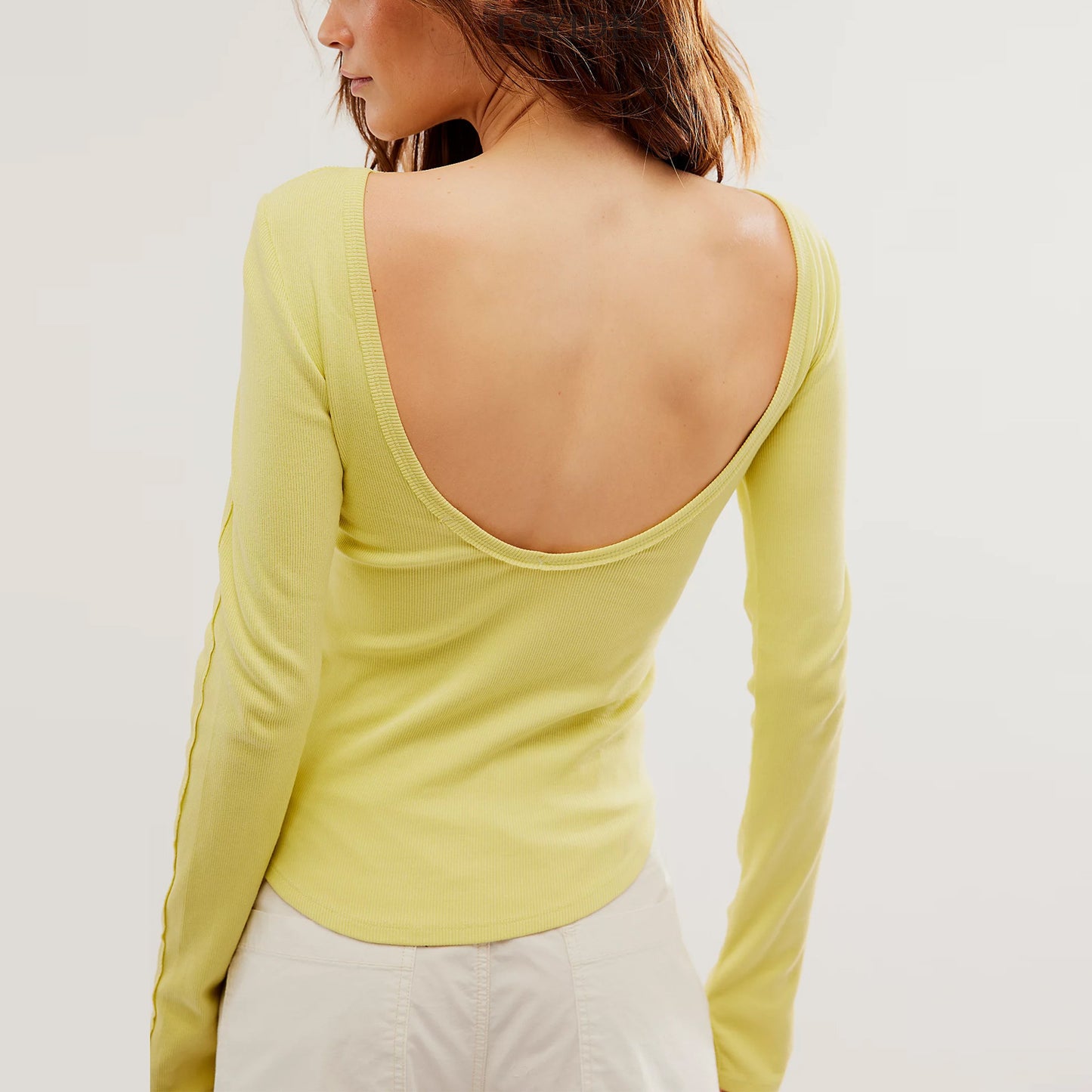 Solid Round Neck Top