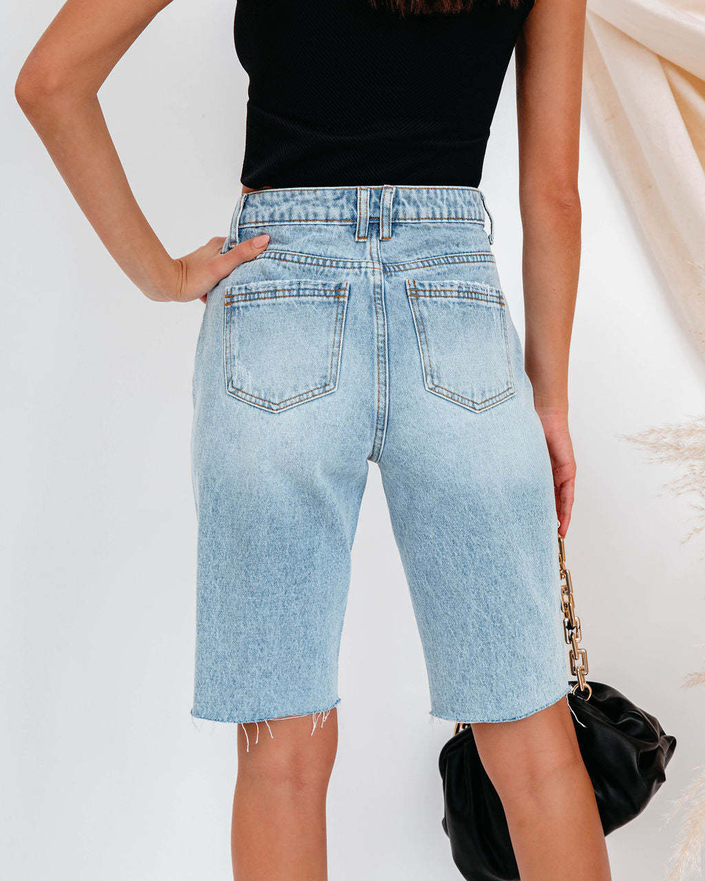 Urban Washed Ripped Denim Shorts