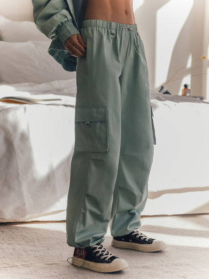 Casual Wide Leg Cargo Pants