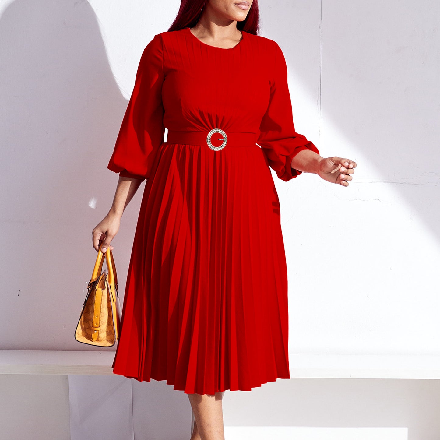 Pleated Casual Dress