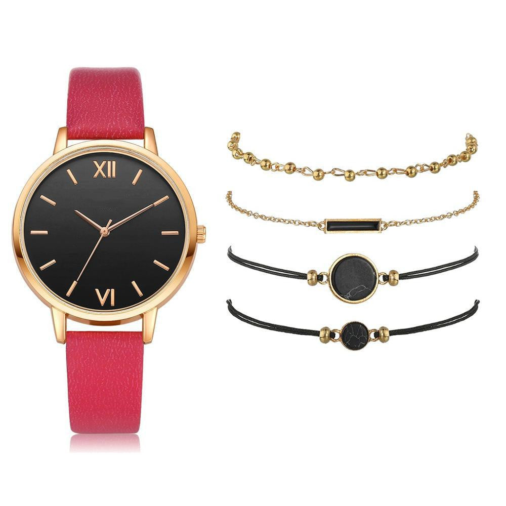 Ladies Watch With Bracelet Set