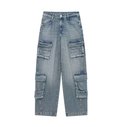 Wide Leg Cargo Jeans