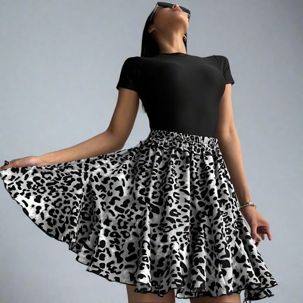 Leopard Print Slimming Skirt