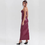 Leather Tube Top Dress